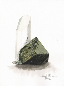 Quartz on Epidote